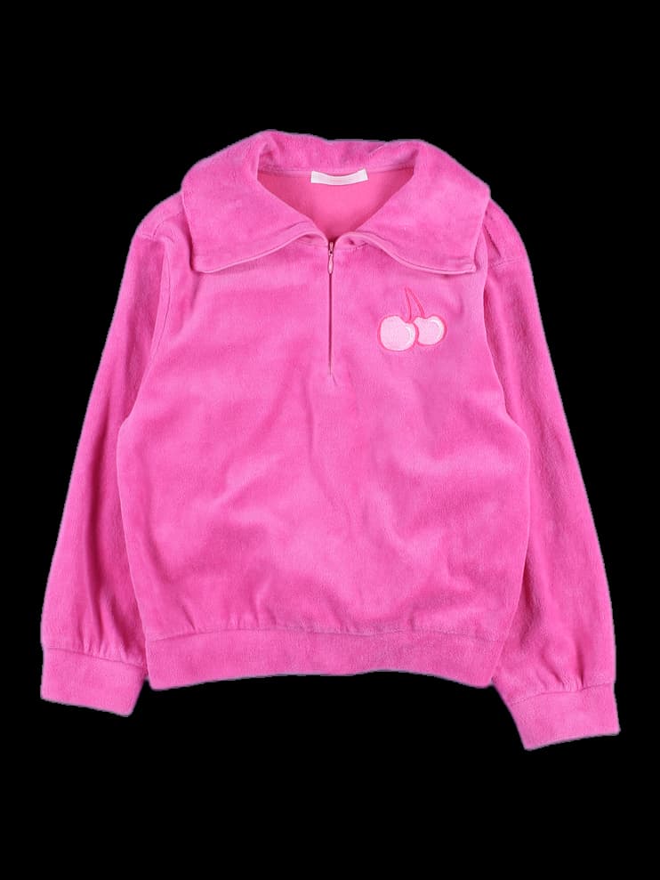 [키즈] 반집업 긴팔 카라 티