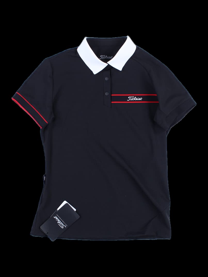 [새상품][여성] 반팔 카라 티