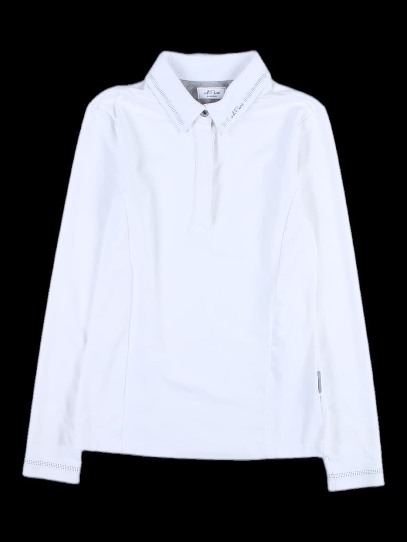 여성 긴팔 카라 티