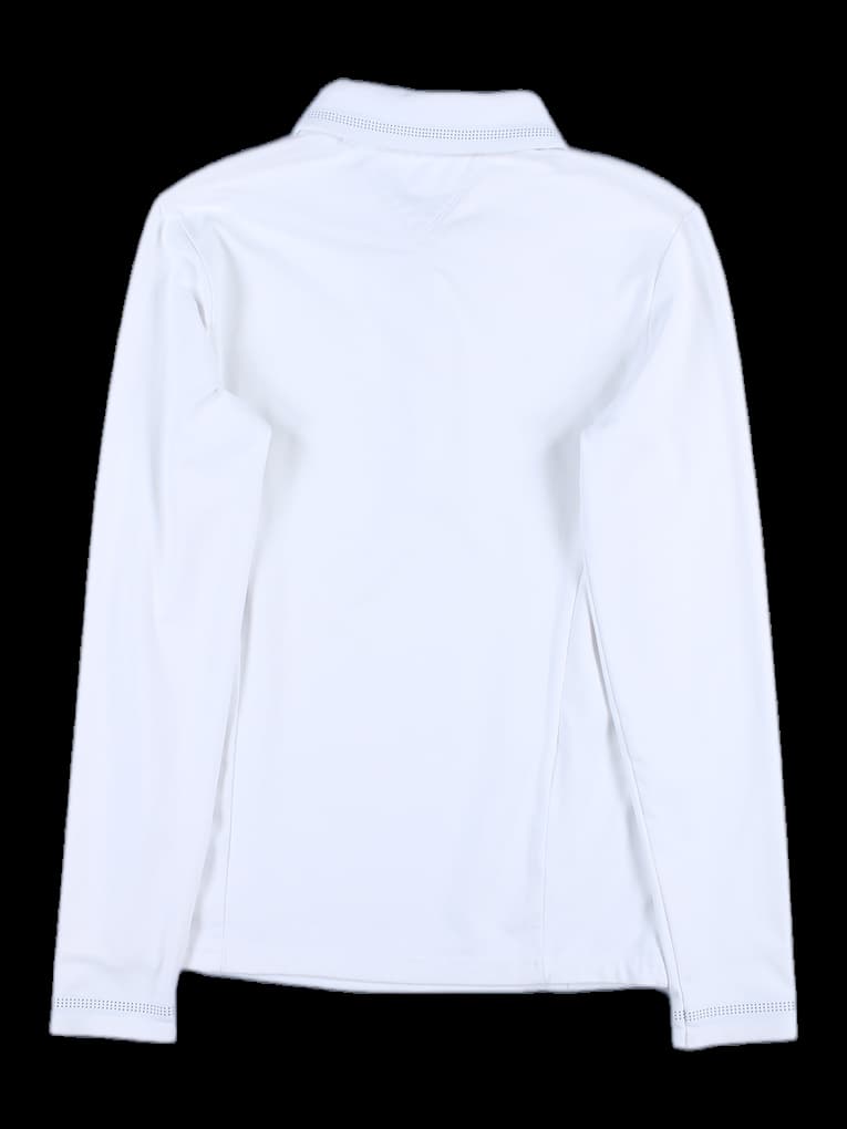 여성 긴팔 카라 티