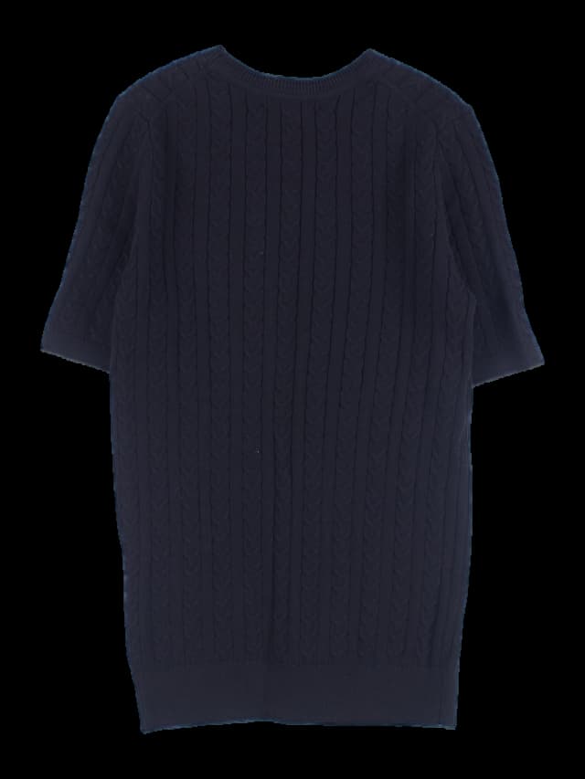 여성 니트 반팔 티