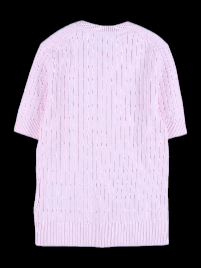 여성 반팔 니트 티