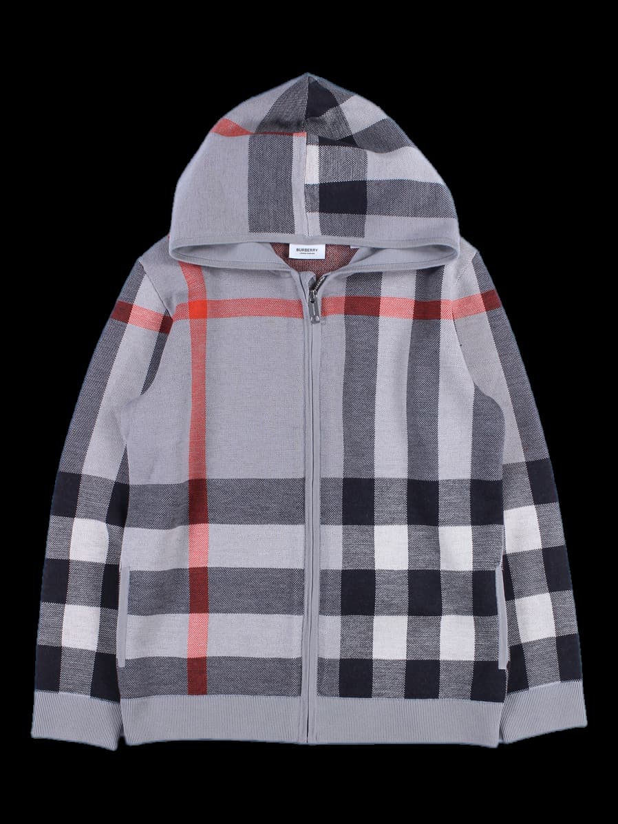 [키즈] 니트 후드 집업 점퍼