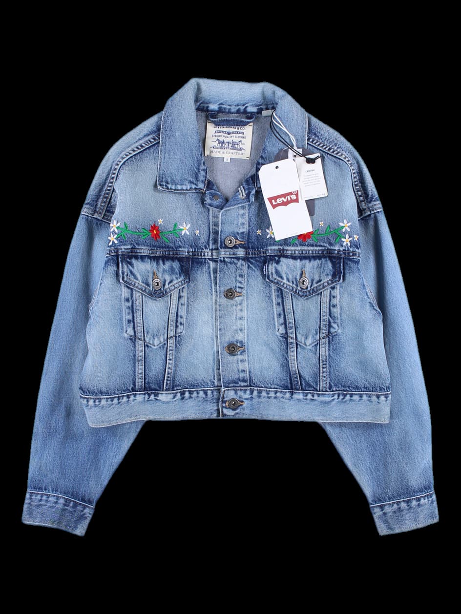 여성 데님 자켓