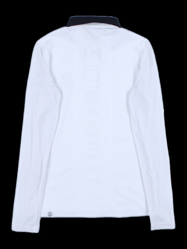 여성 긴팔 카라 티