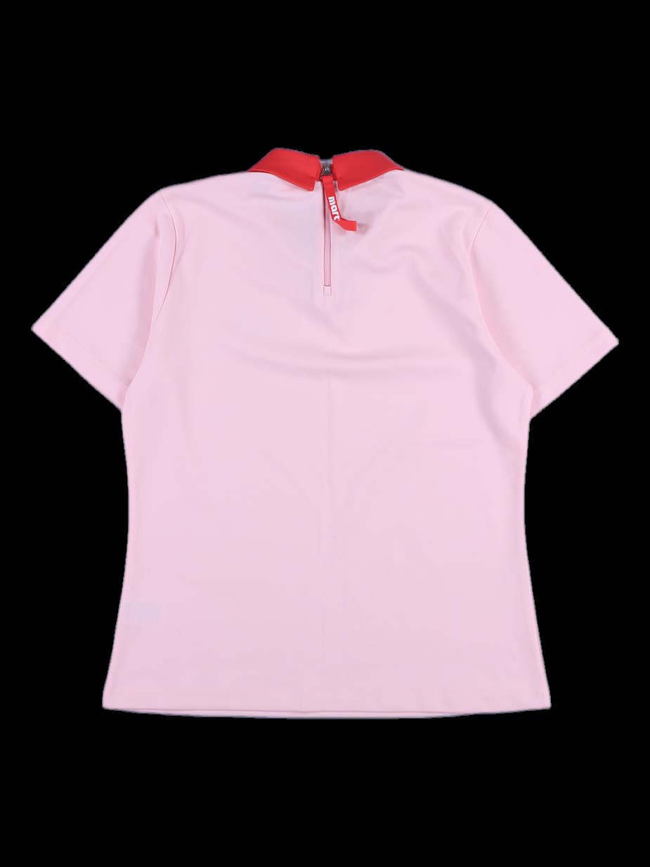 여성 반팔 카라티