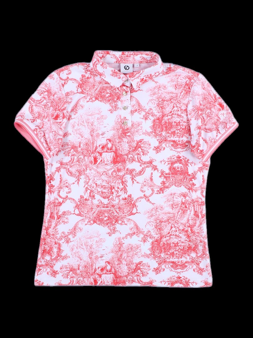 여성 반팔 카라티