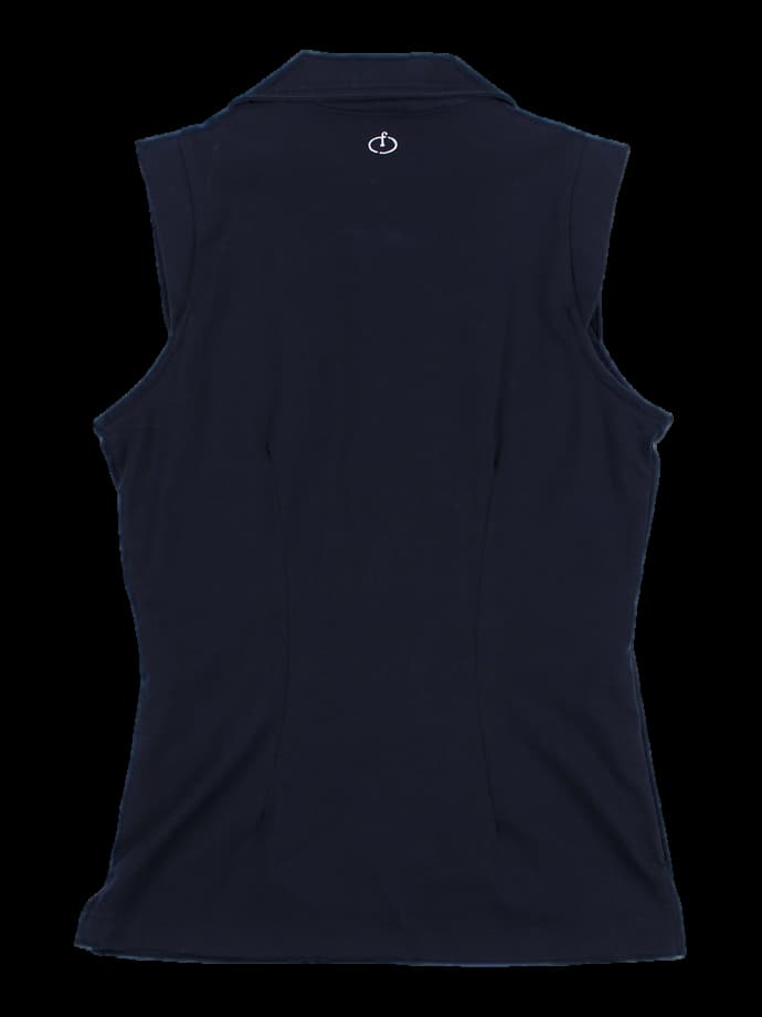 여성 민소매 카라 티