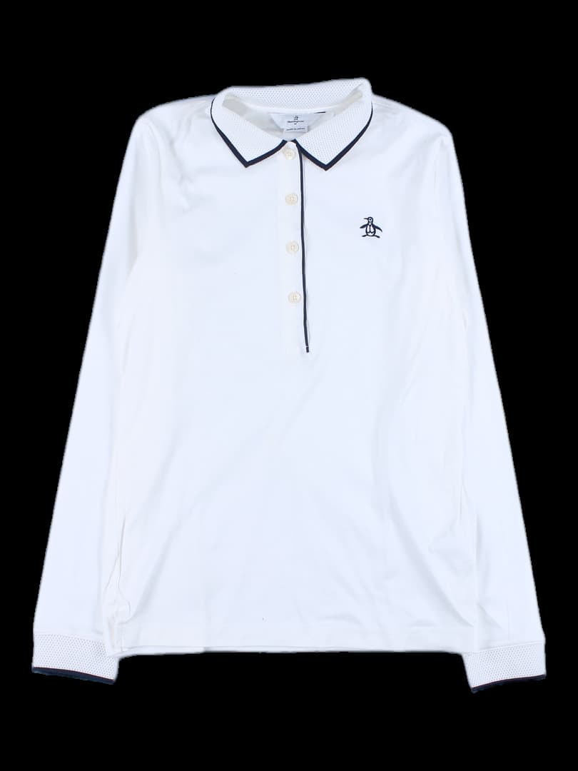 여성 긴팔 카라 티