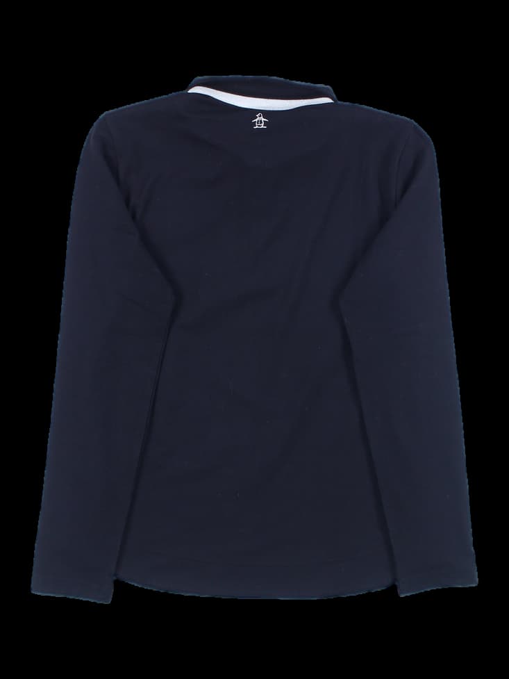 여성 긴팔 반집업 티