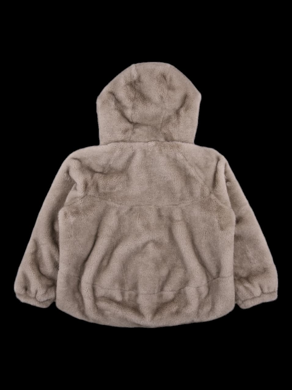 여성 후드 털 코트