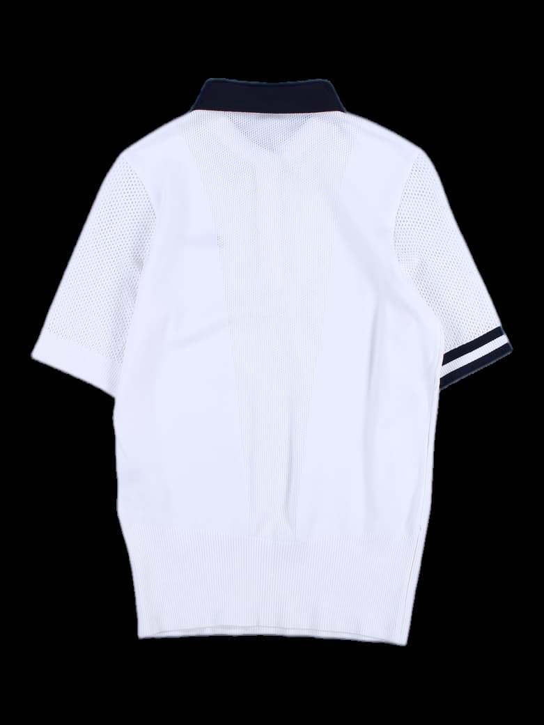 여성 니트 반팔 카라 티