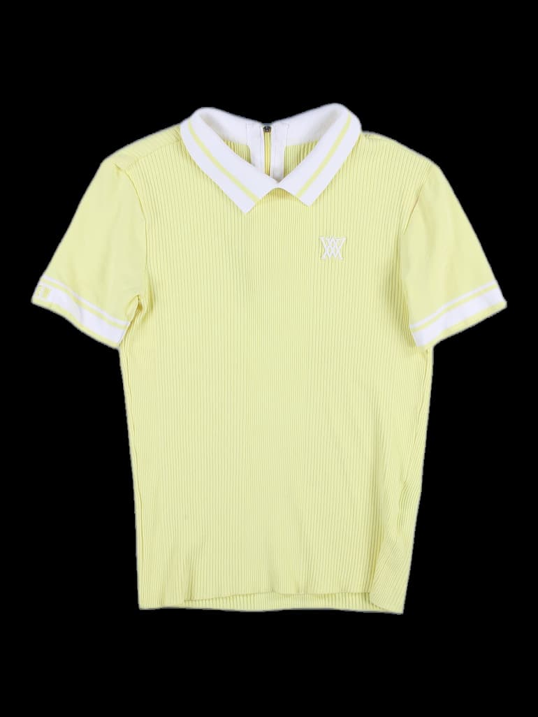 여성 반팔 카라티