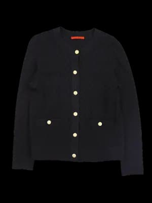 펄단추 장식 긴팔가디건