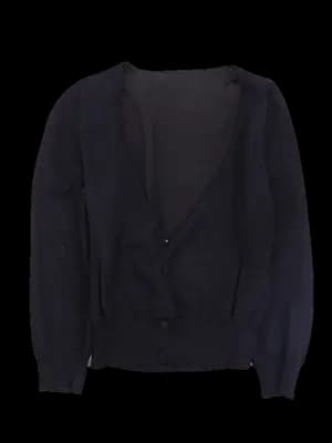 실크 브이넥 가디건 
