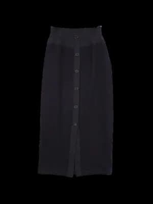 단추 니트스커트