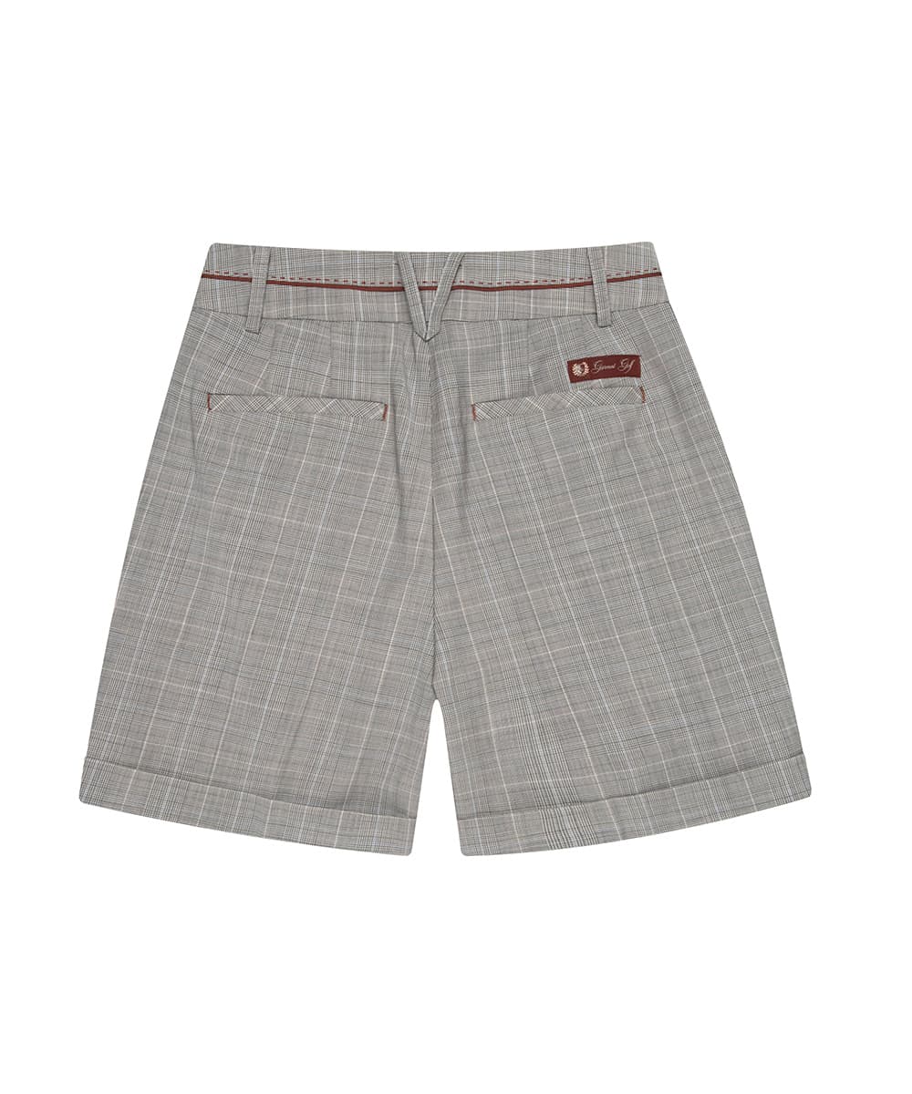 쿨울 글렌체크 하프팬츠(BEIGE)