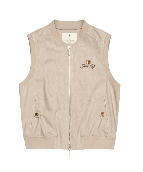 클래식 린넨 베스트 우먼(BEIGE)