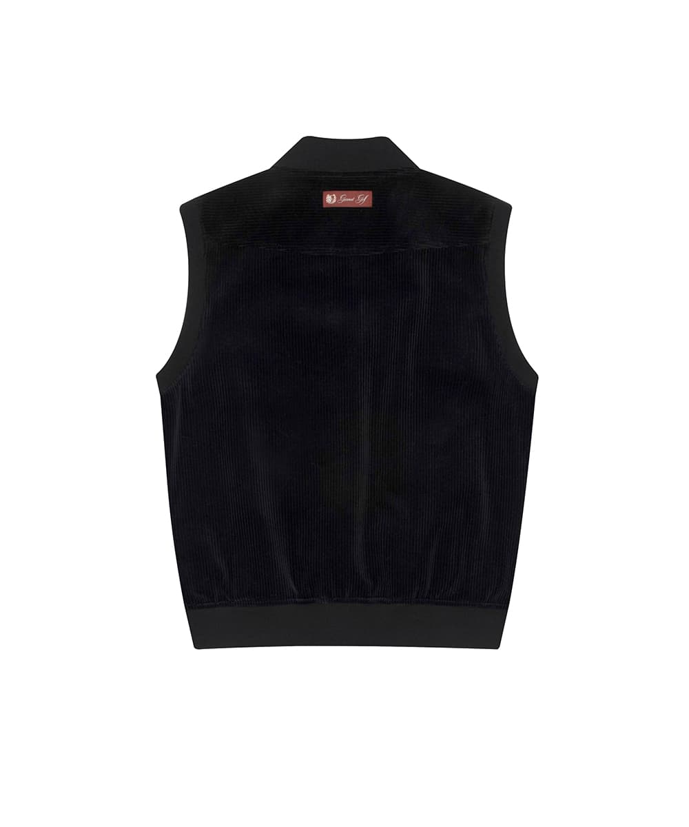 코듀로이 베스트 점퍼 우먼(BLACK)