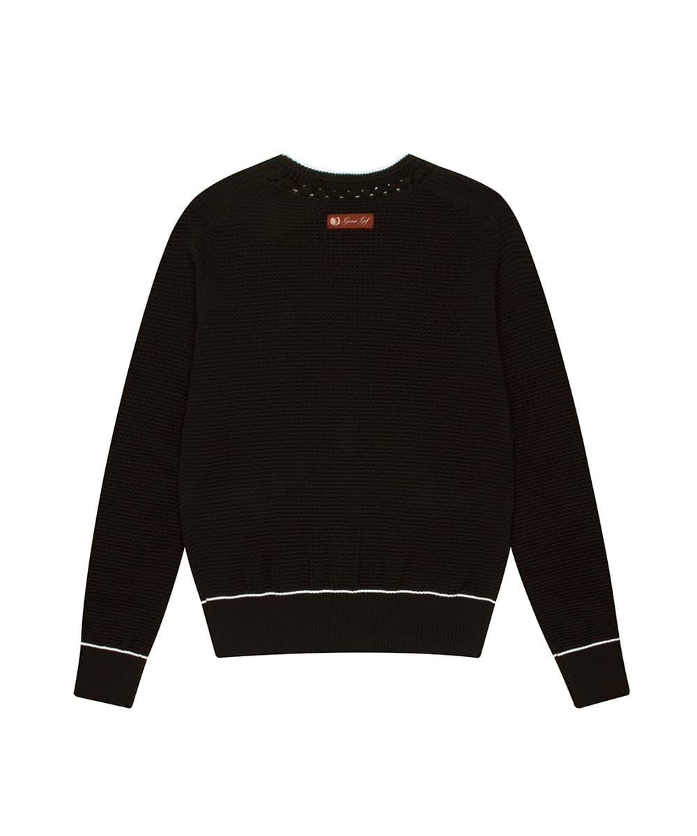 울 퍼프 풀오픈 가디건(BROWN)