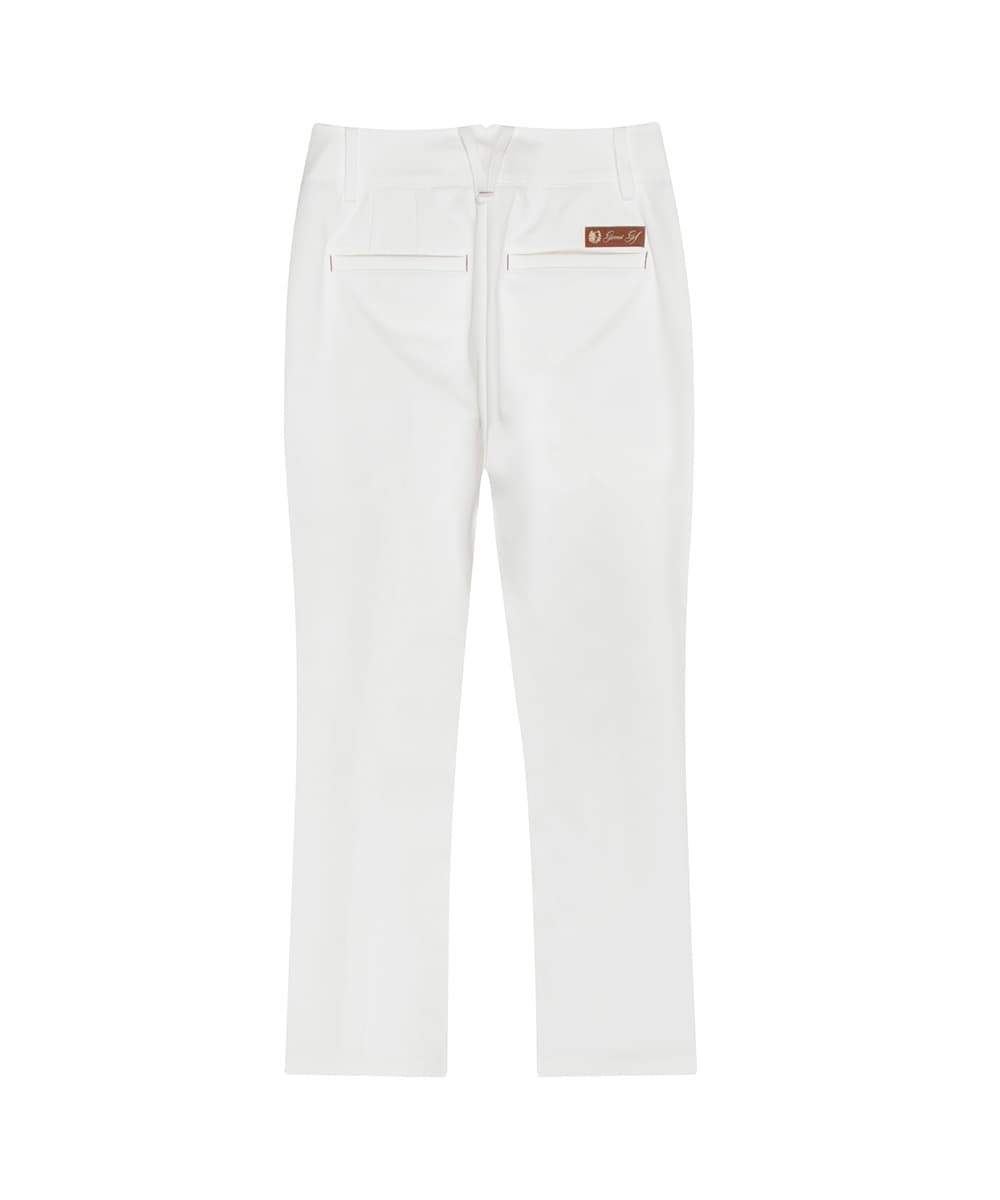 핀턱 포인트 부츠컷 팬츠(OFF WHITE)