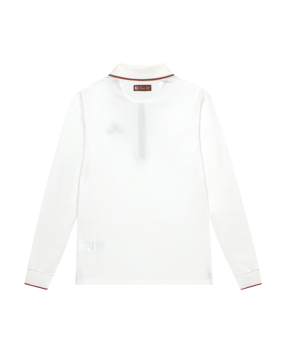 카라 하프 집업 티셔츠 우먼(WHITE)