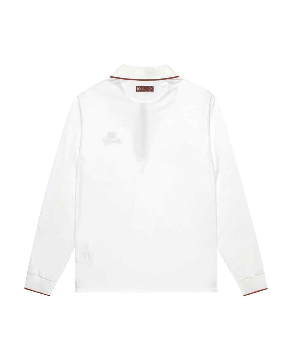 [남성] 카라 하프 집업 티셔츠 맨(WHITE)