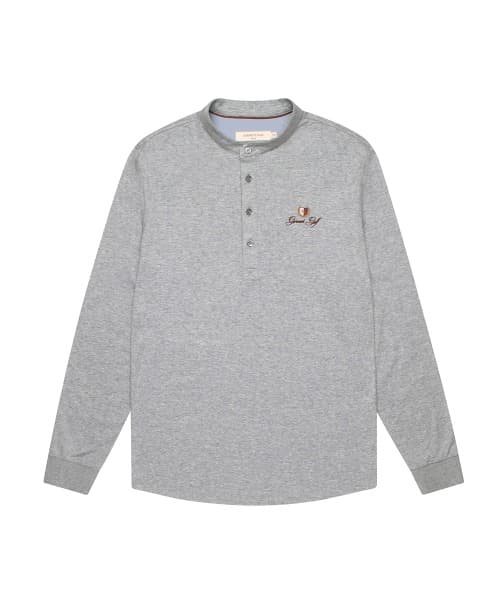 [남성] 헨리넥 티셔츠(MELANGE GREY)
