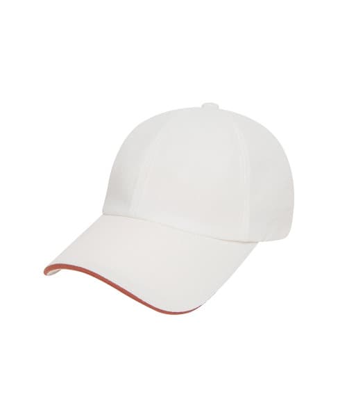 솔리드 파이핑 볼캡(OFF WHITE)