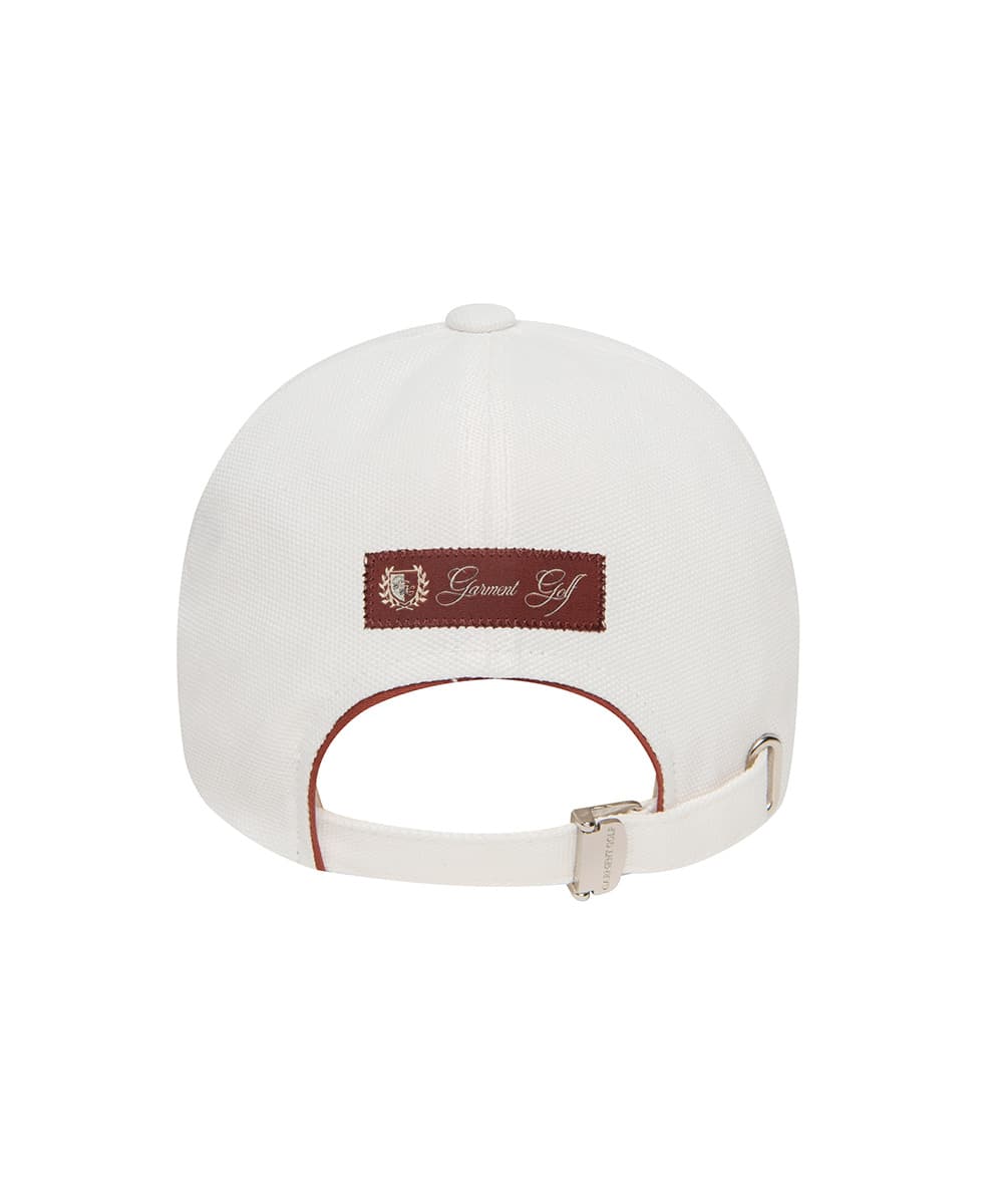 솔리드 파이핑 볼캡(OFF WHITE)