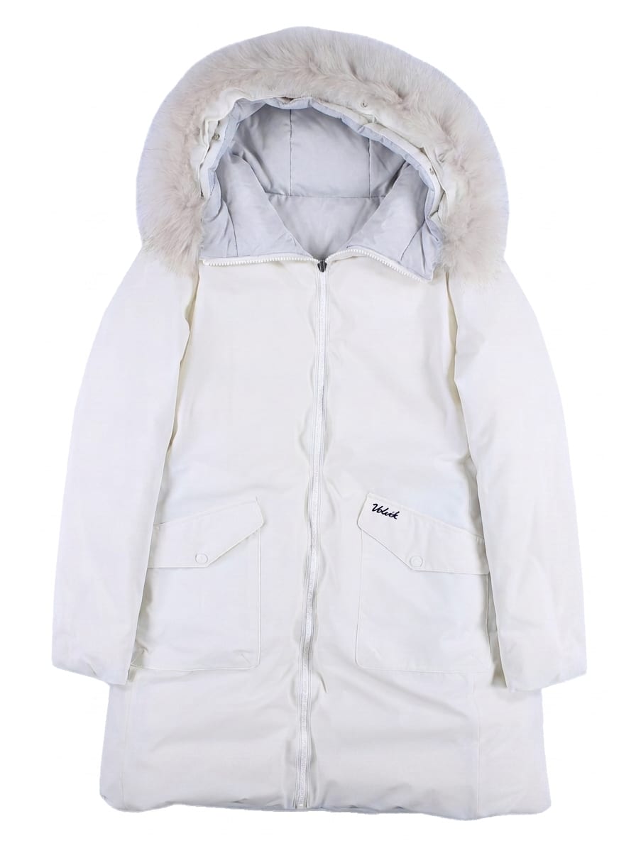 리버서블 폭스퍼 구스다운 점퍼