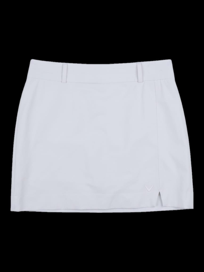 아이보리 솔리드 미니 스커트