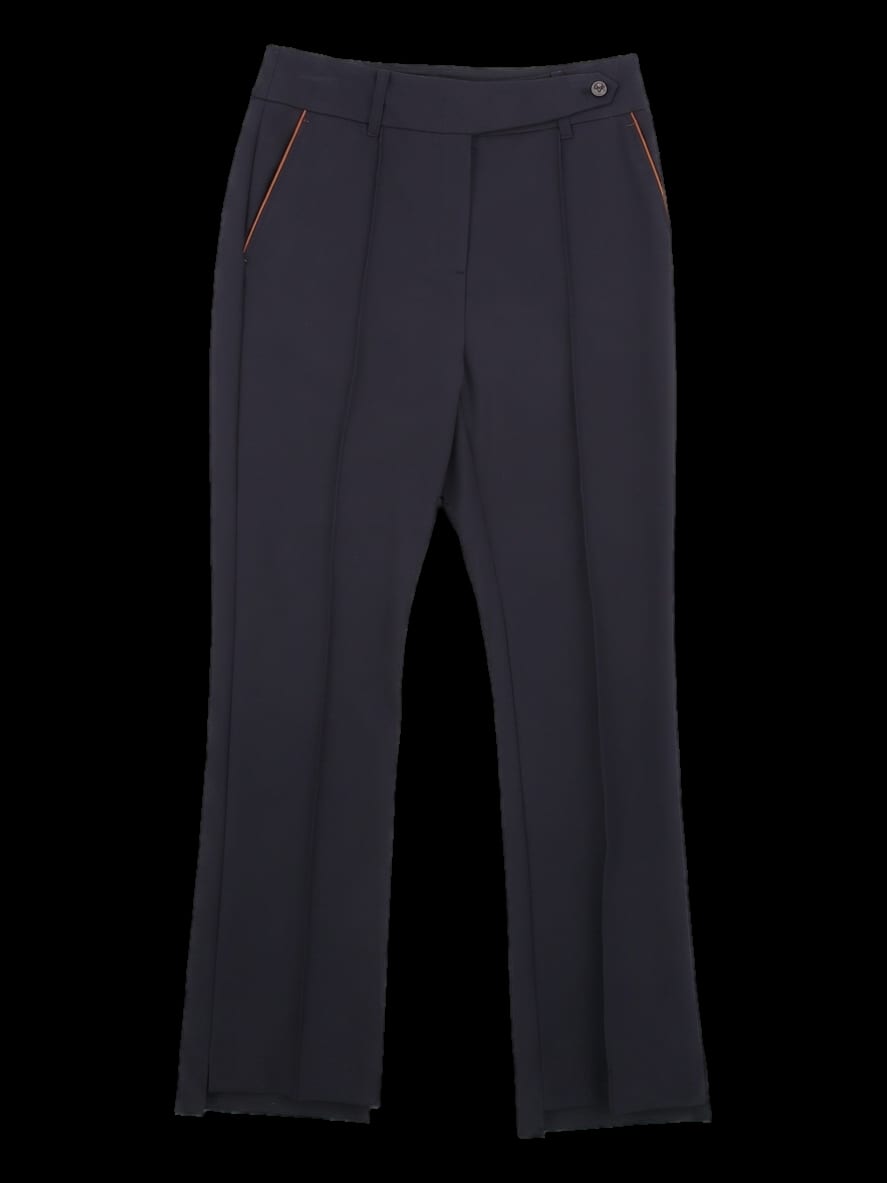 네이비 핀턱 슬랙스