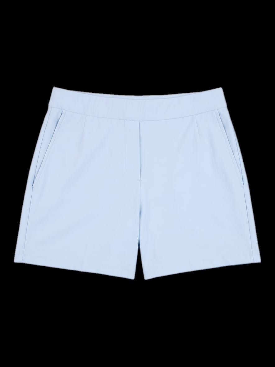 연한 블루 솔리드 숏팬츠