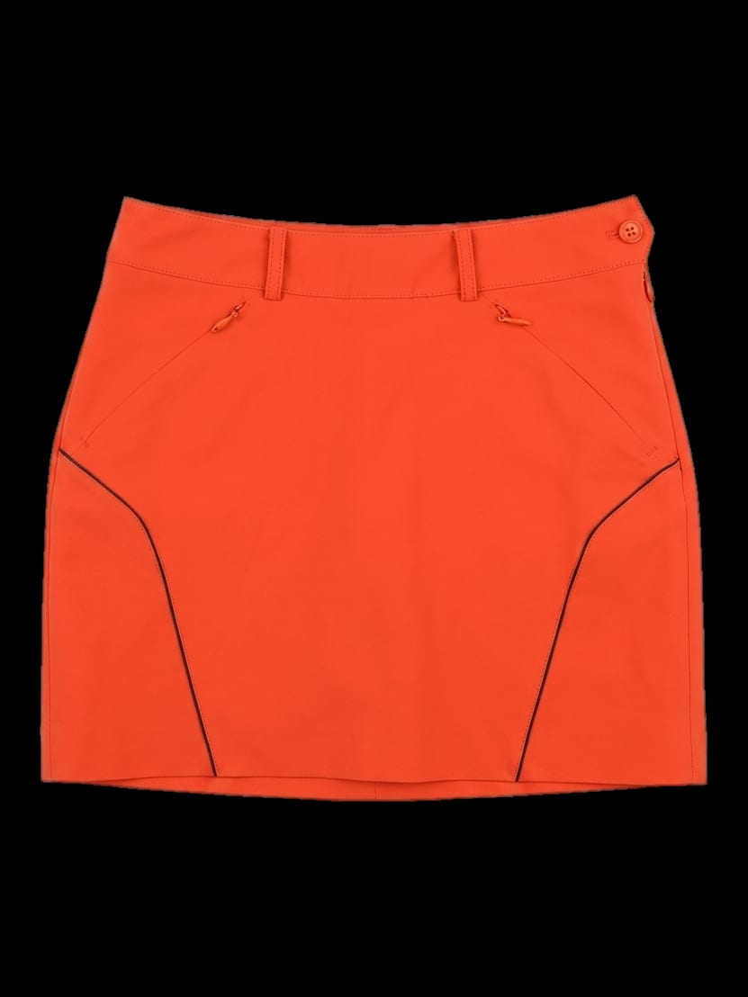 오렌지 무지 스커트