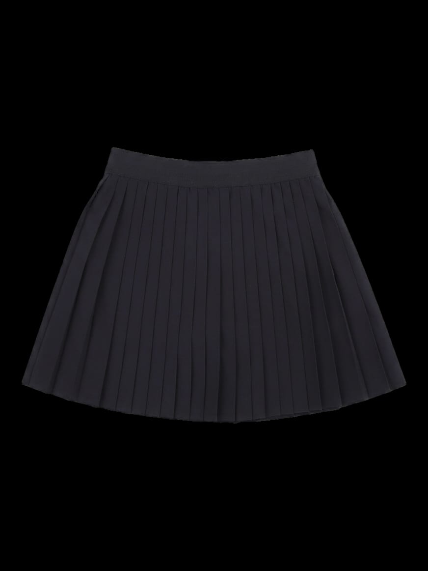 블랙 플리츠 미니 스커트