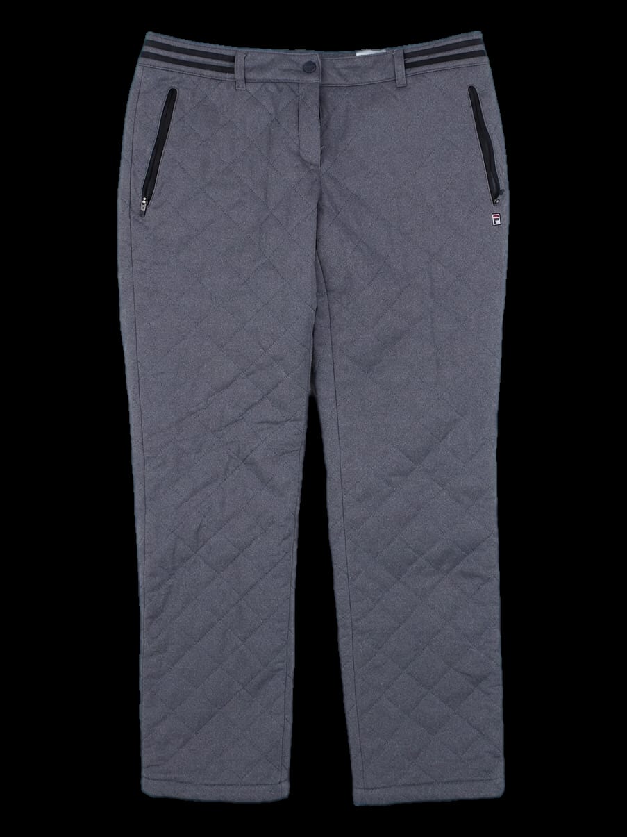 FILA GOLF 여성 퀼팅 방한 긴바지 그레이