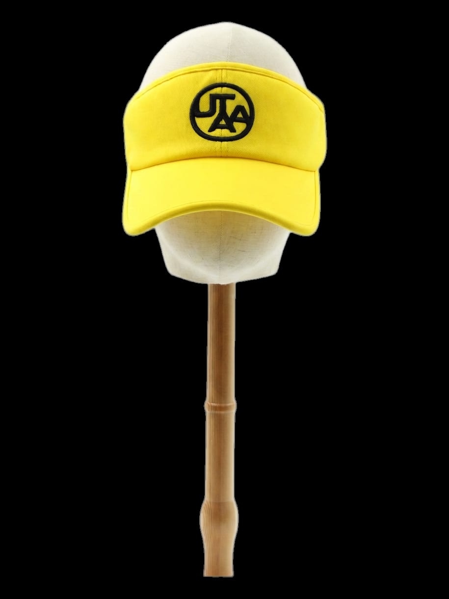 옐로우 전면 로고 자수 및 후면 리본 선바이저