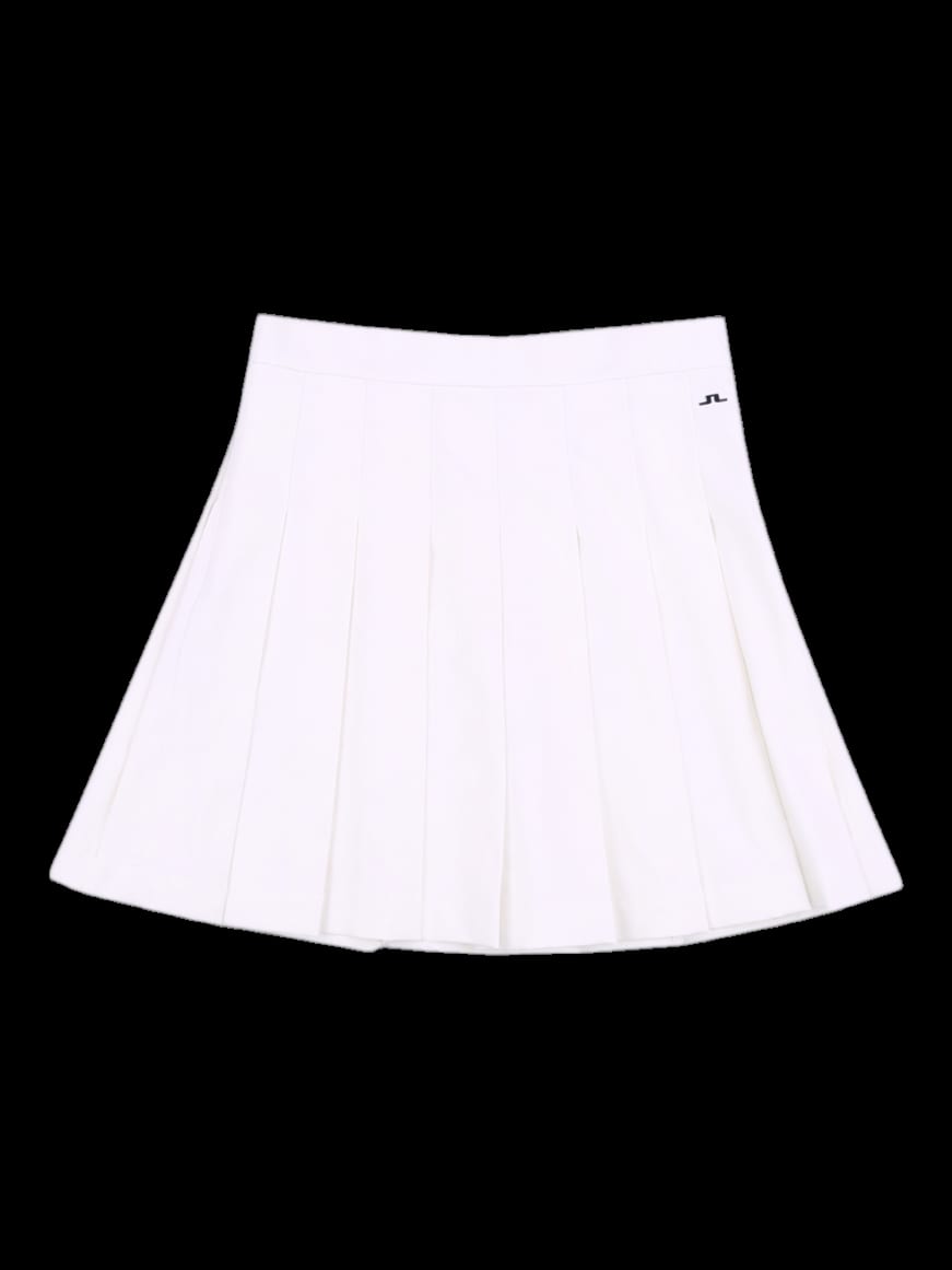 아이보리 플리츠 미니 스커트