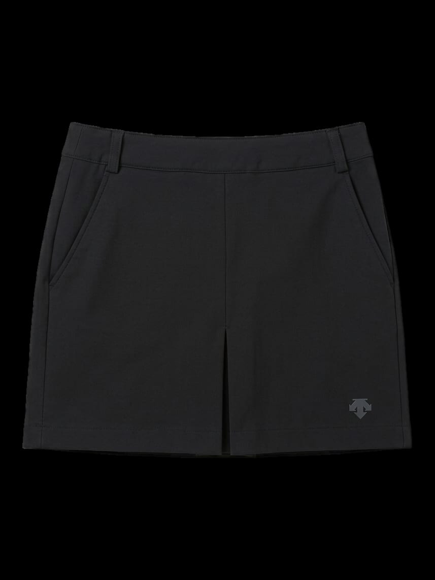 블랙 솔리드 미니 스커트
