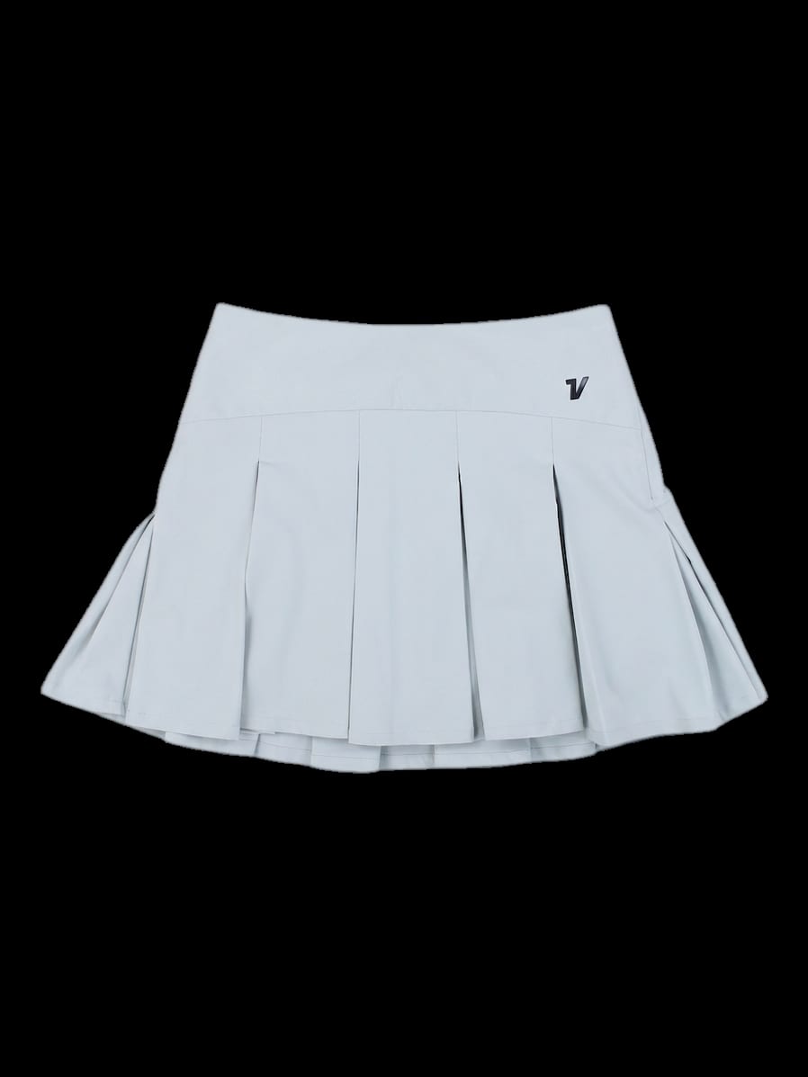 연한 민트 플리츠 미니 스커트