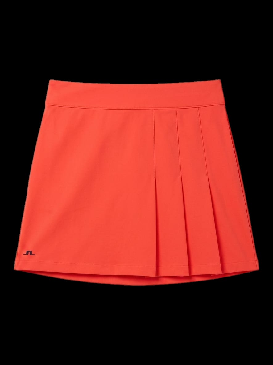 제이린드버그 오렌지 주름 스커트