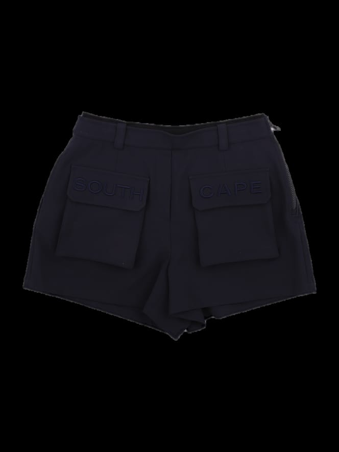 블랙 하이웨이스트 숏팬츠