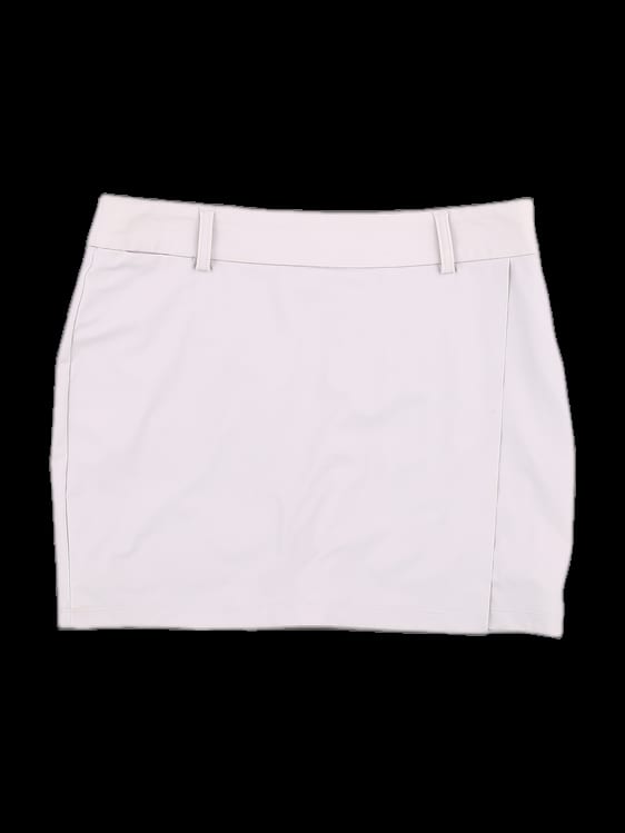 연베이지 솔리드 랩 스커트