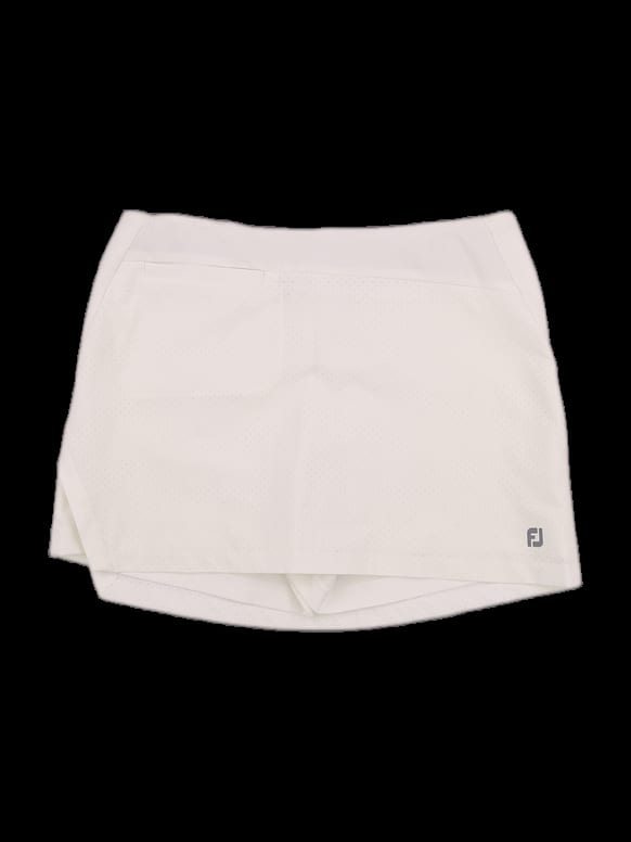 화이트 펀칭 디테일 스커트