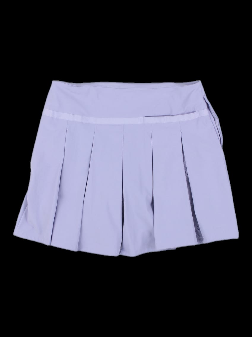 연보라 플리츠 큐롯 스커트