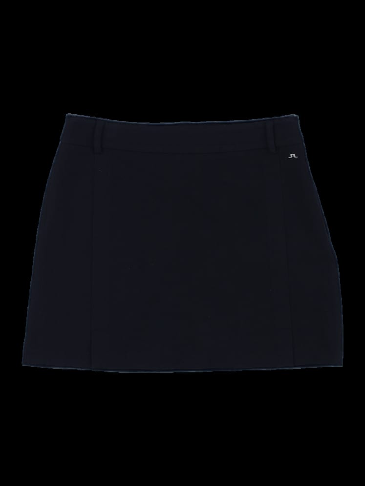블랙 솔리드 미니 스커트