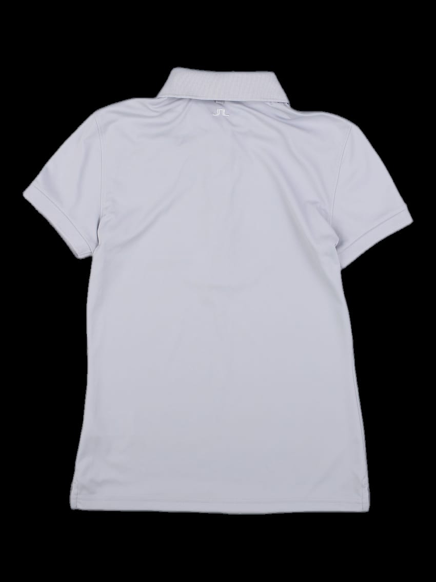 연그레이 로고 포인트 반팔 카라 티셔츠