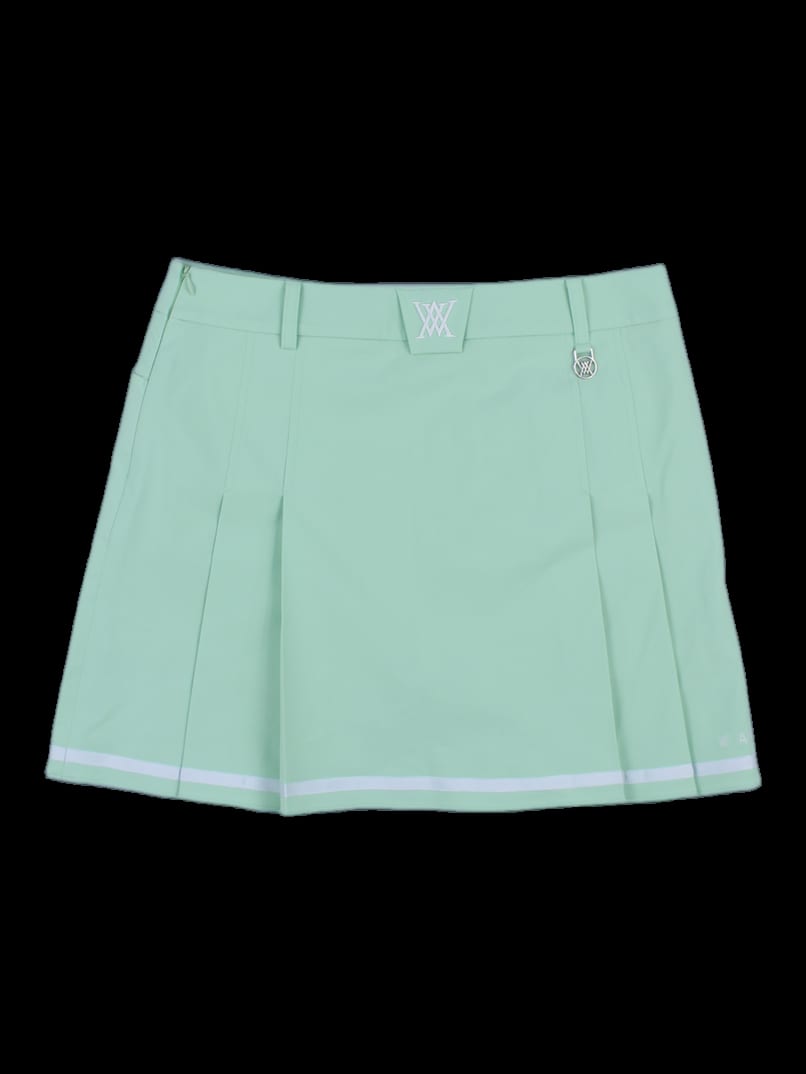 민트 플리츠 미니 스커트