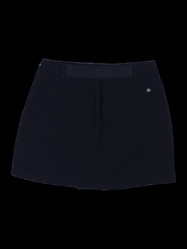 블랙 미니 골프 스커트팬츠